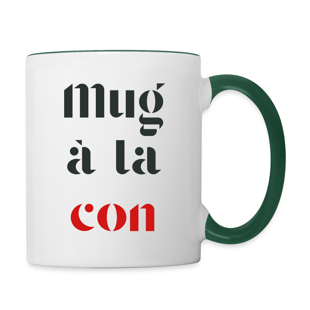 Le mug, en couleur ! - white/dark green