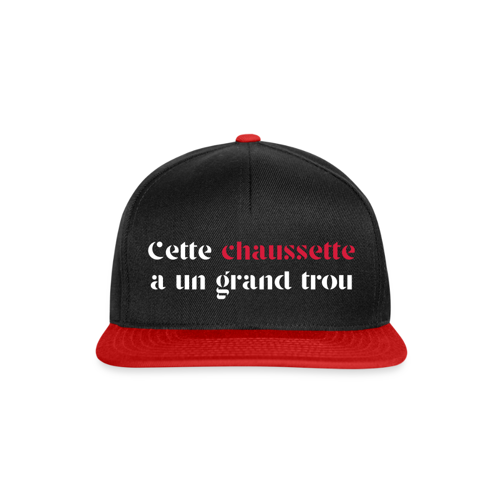 La casquette - black/red