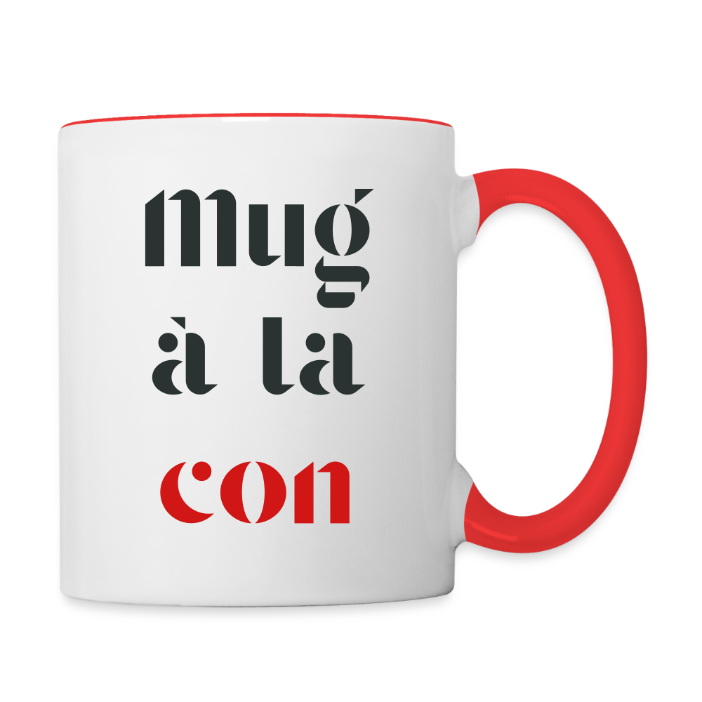 Le mug, en couleur ! - white/red