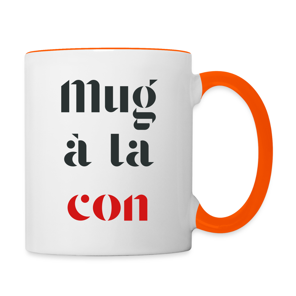 Le mug, en couleur ! - white/orange