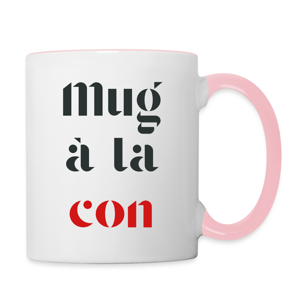 Le mug, en couleur ! - white/pink