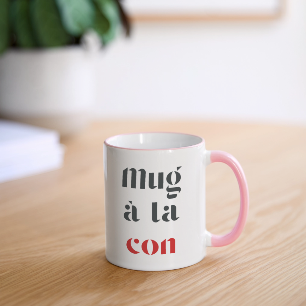 Le mug, en couleur ! - white/pink