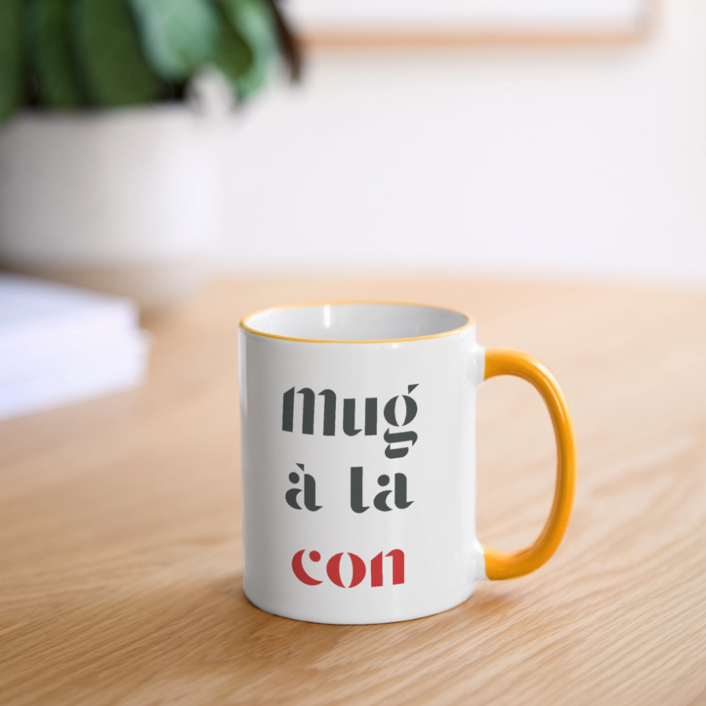 Le mug, en couleur ! - white/yellow