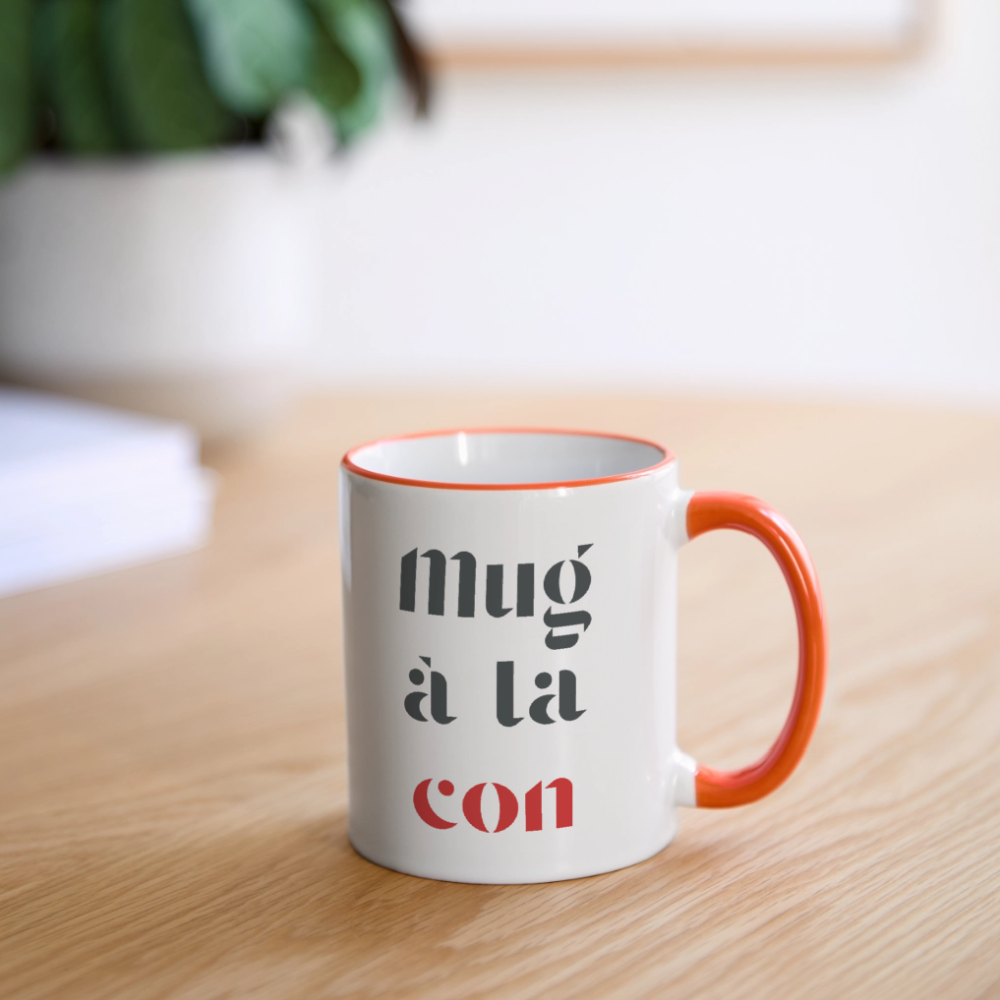 Le mug, en couleur ! - white/orange