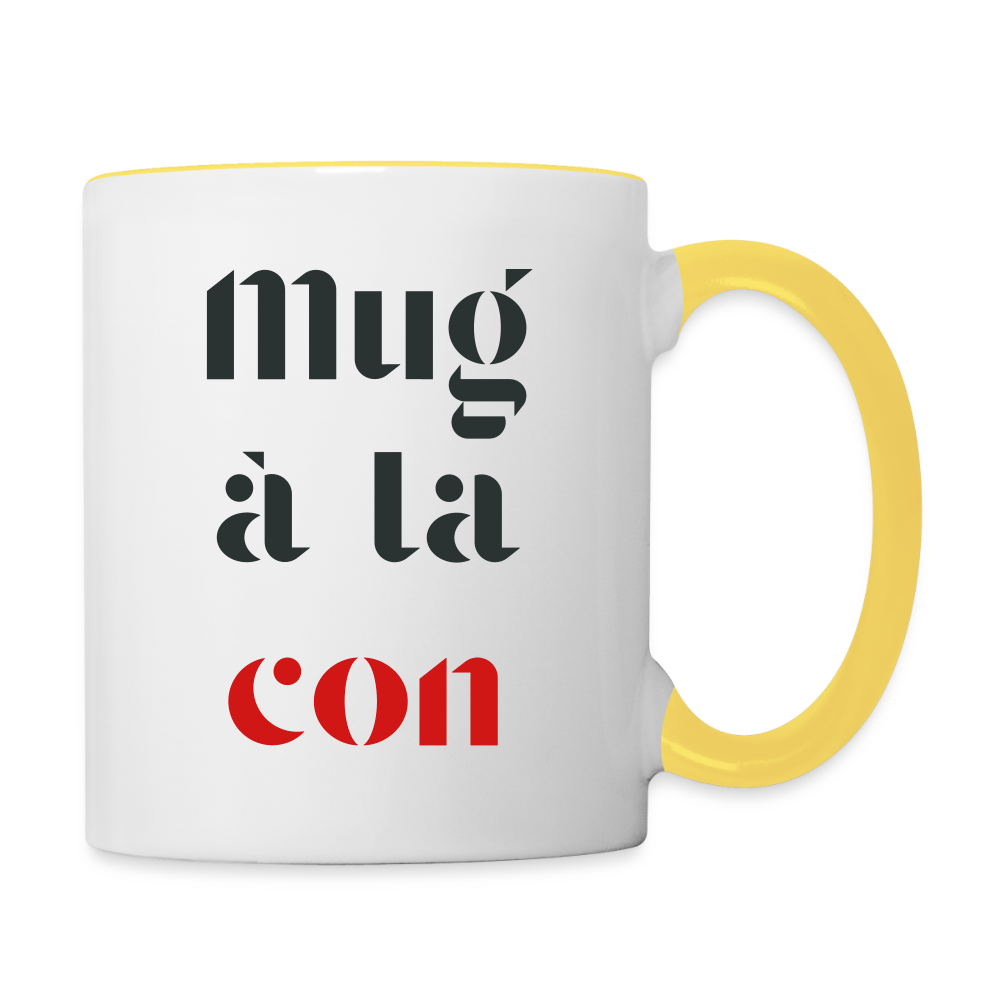Le mug, en couleur ! - white/yellow
