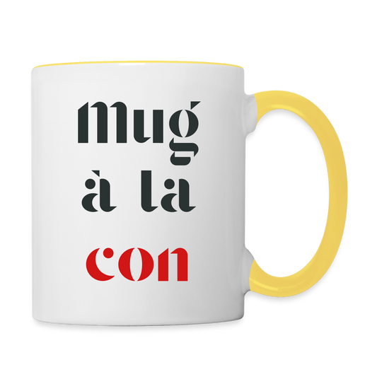 Le mug, en couleur ! - white/yellow